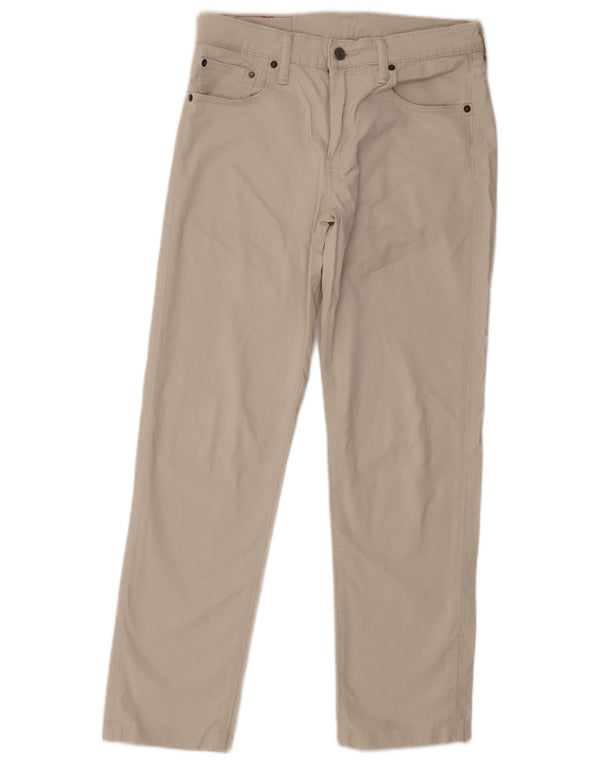 Levi's Mens 511 Slim Casual Trousers W30 L28 Beige Cotton