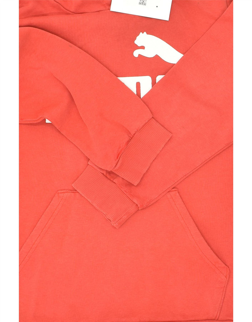 PUMA Boys Graphic Hoodie Jumper 13-14 Years Red Cotton | Vintage Puma | Thrift | Second-Hand Puma | Used Clothing | Messina Hembry 