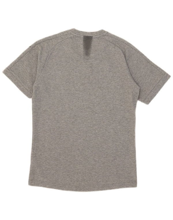 Puma Mens T-Shirt Top Medium Grey Flecked Cotton