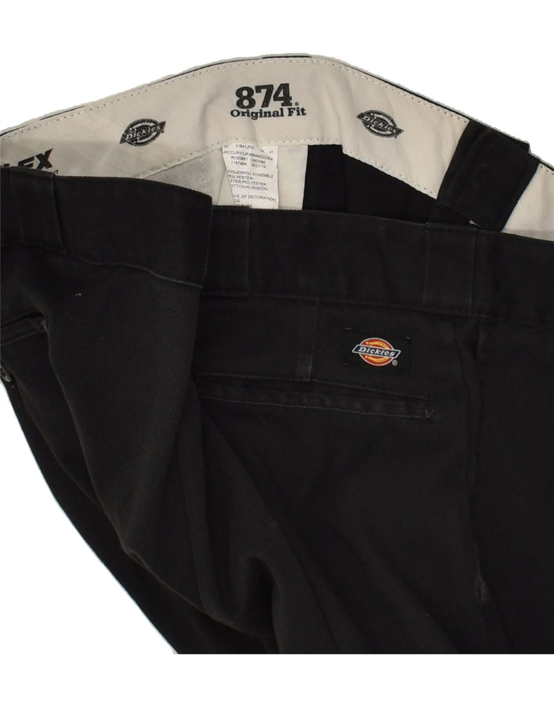 DICKIES Mens Tapered Chino Trousers W41 L29  Black Polyester | Vintage Dickies | Thrift | Second-Hand Dickies | Used Clothing | Messina Hembry 