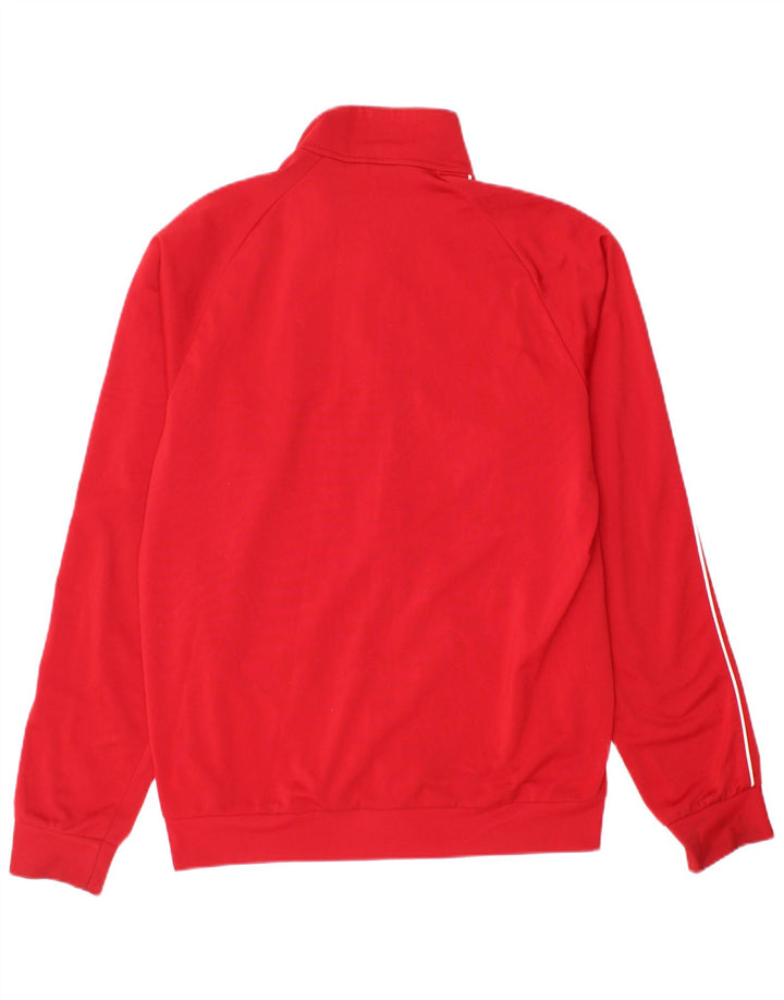 Adidas Mens Tracksuit Top Jacket Medium Red Polyester