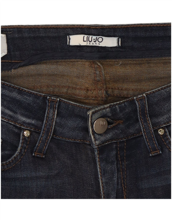 LIU JO Womens Skinny Jeans W30 L30 Navy Blue