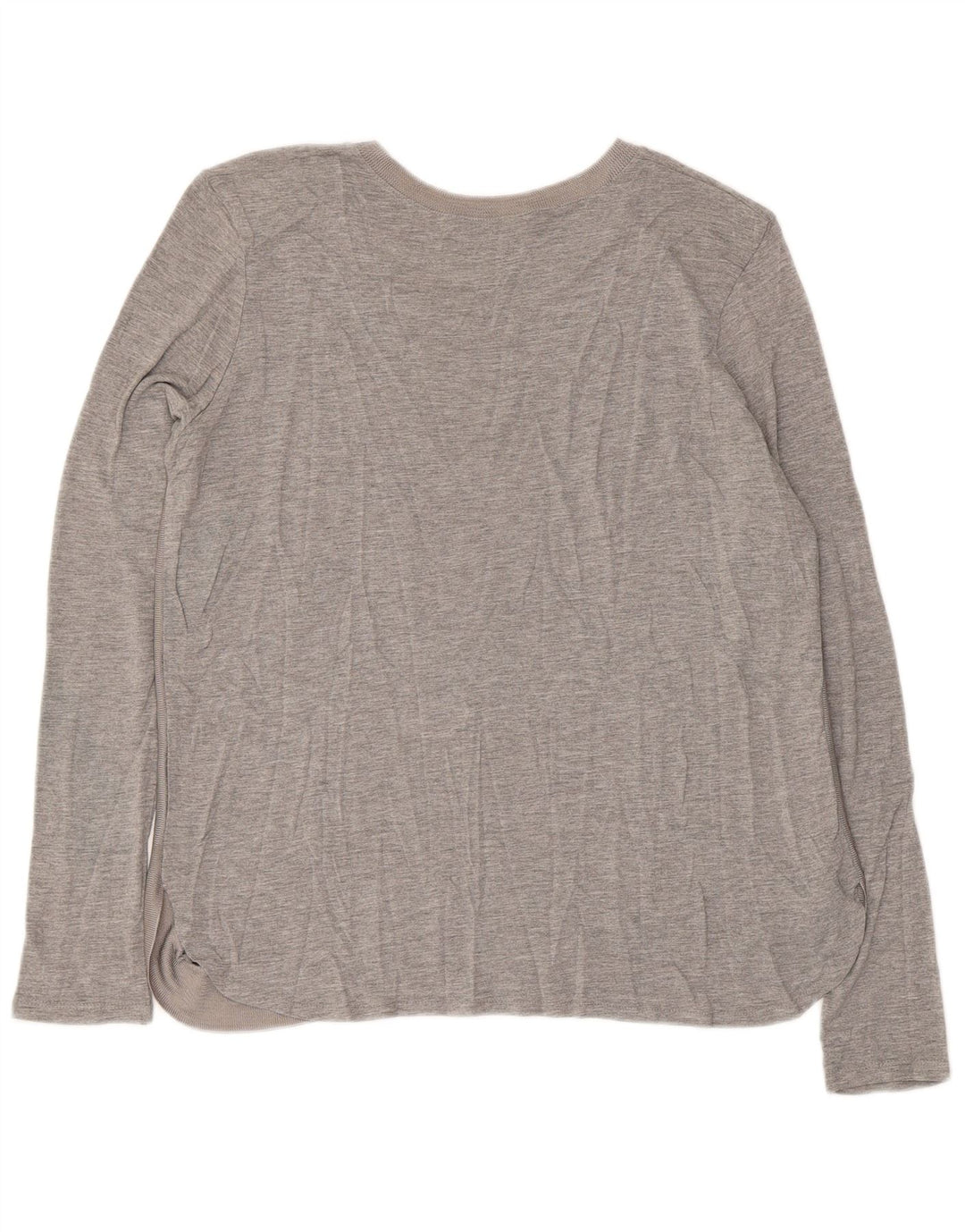 Zara Womens Top Long Sleeve UK 16 Large Grey Flecked