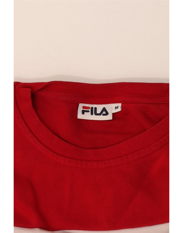 Fila Womens Sweatshirt Jumper UK 14 Medium Multicoloured Colourblock