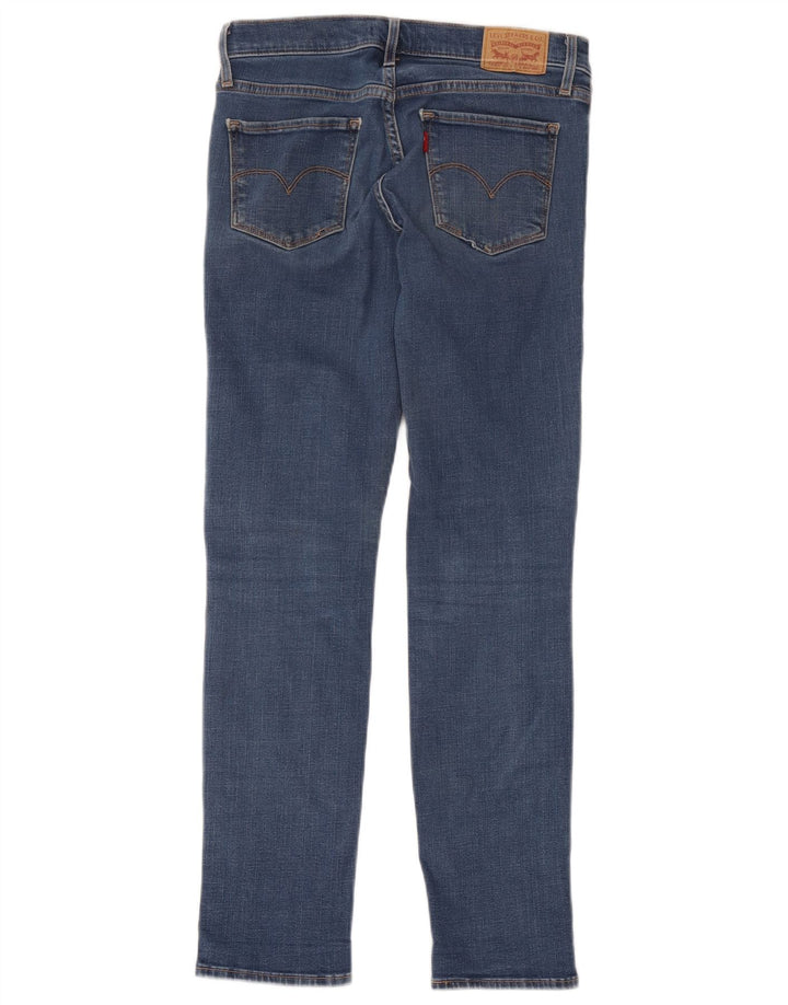 Levi's Womens 312 Distressed Shaping Slim Jeans W28 L27 Blue Cotton