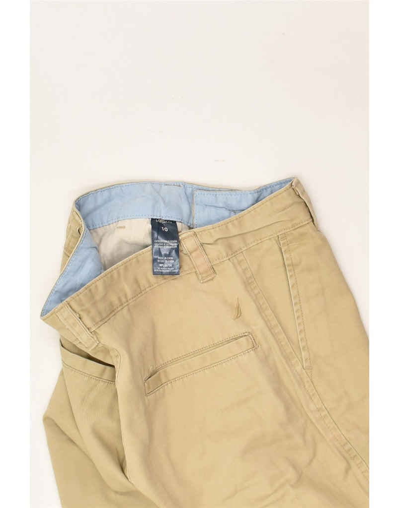 NAUTICA Boys Chino Shorts 9-10 Years W26  Beige Cotton | Vintage Nautica | Thrift | Second-Hand Nautica | Used Clothing | Messina Hembry 