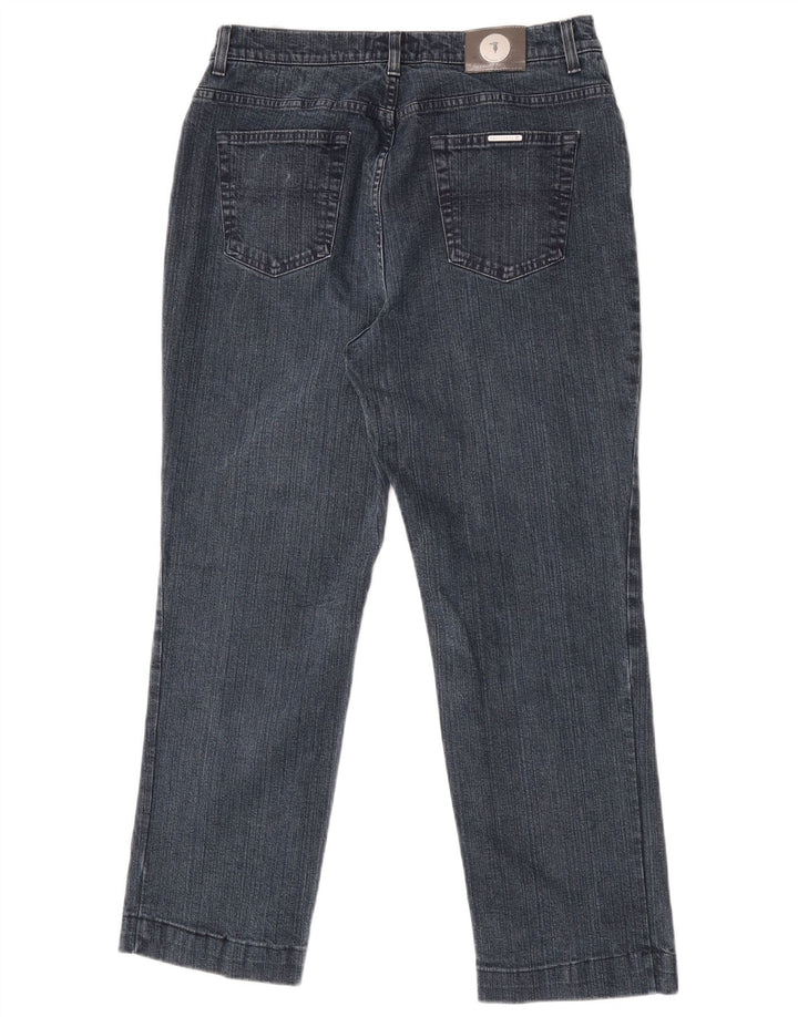 Trussardi Mens Straight Jeans W33 L27 Blue Cotton