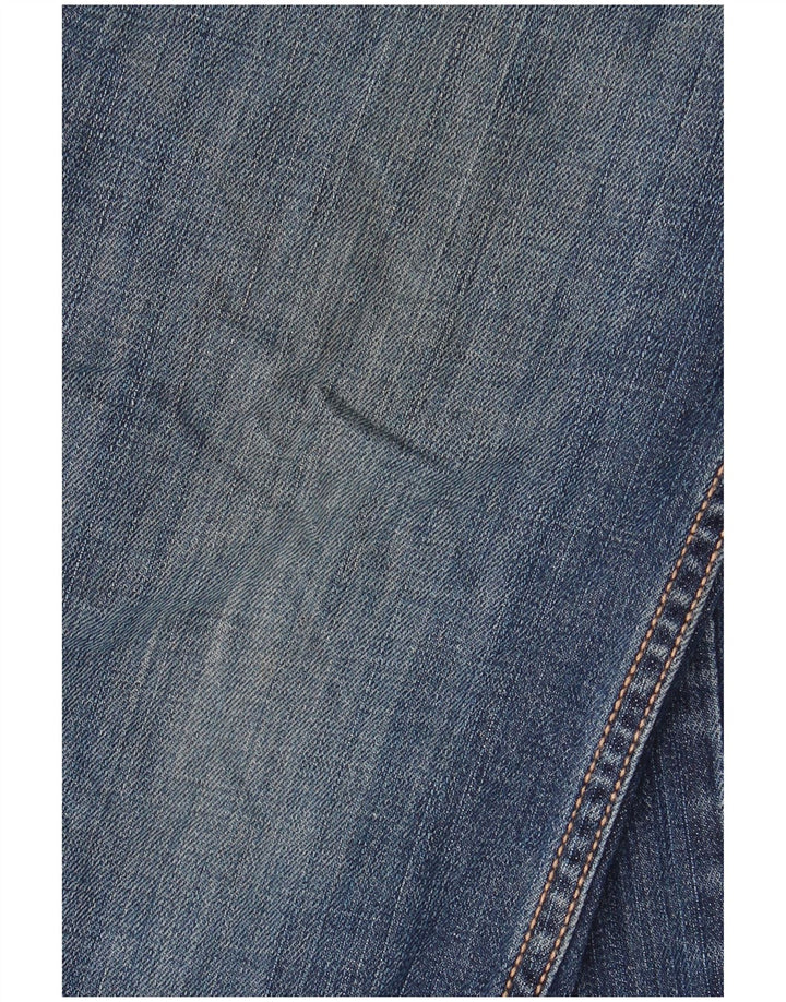 Wrangler Mens Straight Jeans W34 L32 Blue Cotton