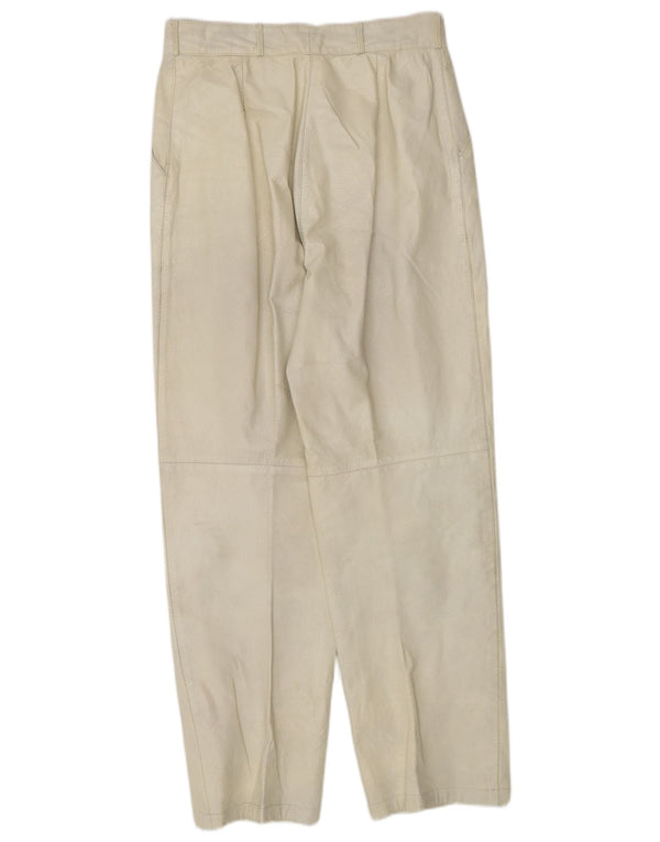 Vintage Womens High Waist Casual Trousers IT 38 XS W25 L28 Off White