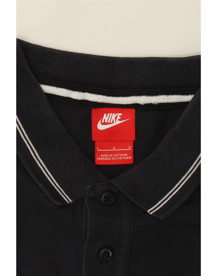Nike Mens Polo Shirt Large Navy Blue