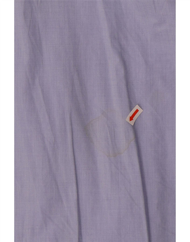 LACOSTE Womens Crop Oversized Short Sleeve Shirt Size 43 Large Blue