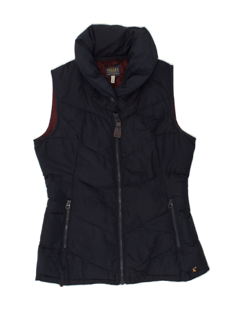 JOULES Womens Padded Gilet UK 8 Small Navy Blue Polyester | Vintage Joules | Thrift | Second-Hand Joules | Used Clothing | Messina Hembry 