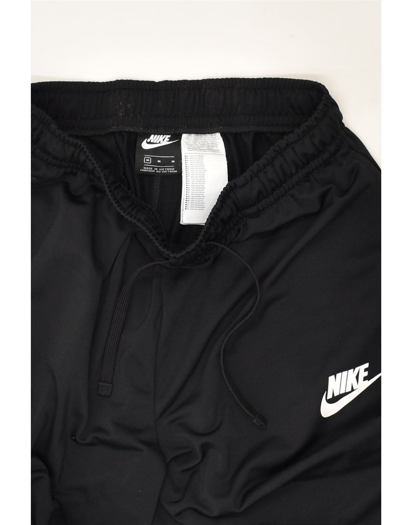 NIKE Mens Tracksuit Trousers Joggers Medium Black Polyester | Vintage Nike | Thrift | Second-Hand Nike | Used Clothing | Messina Hembry 