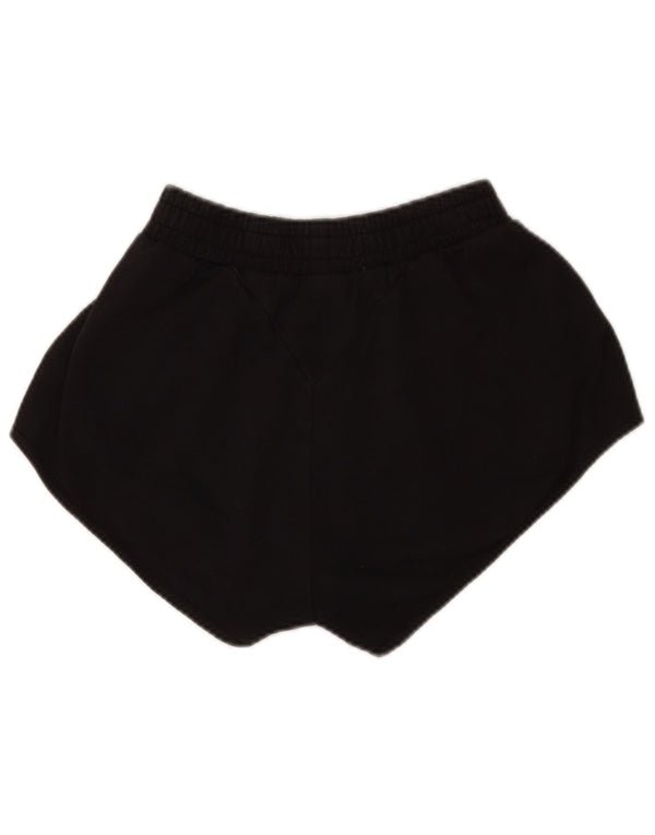 Gymshark Womens Relaxed Fit Sport Shorts UK 6 XS Black Cotton Sports