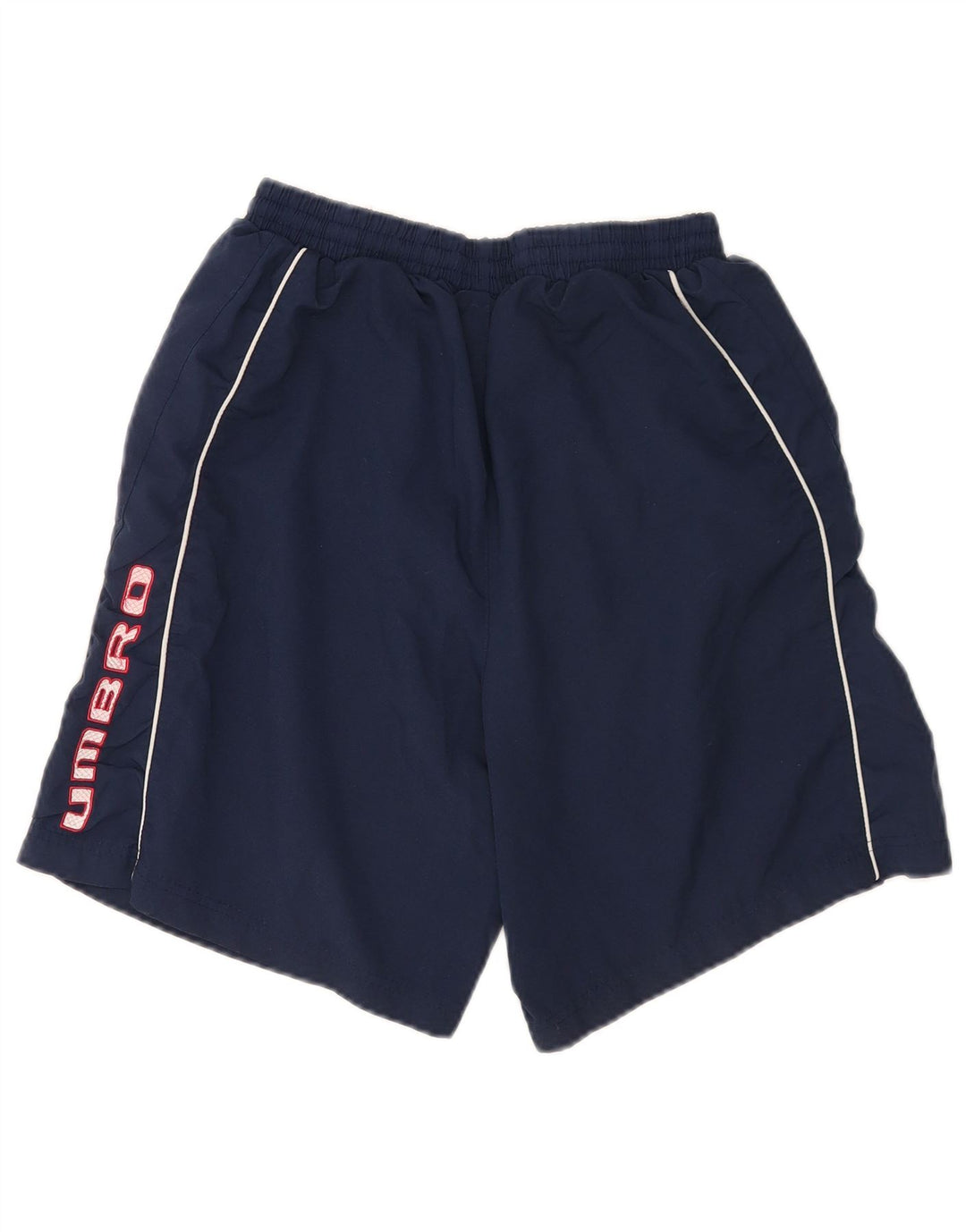 Umbro Mens Graphic Sport Shorts Medium  Navy Blue Polyester