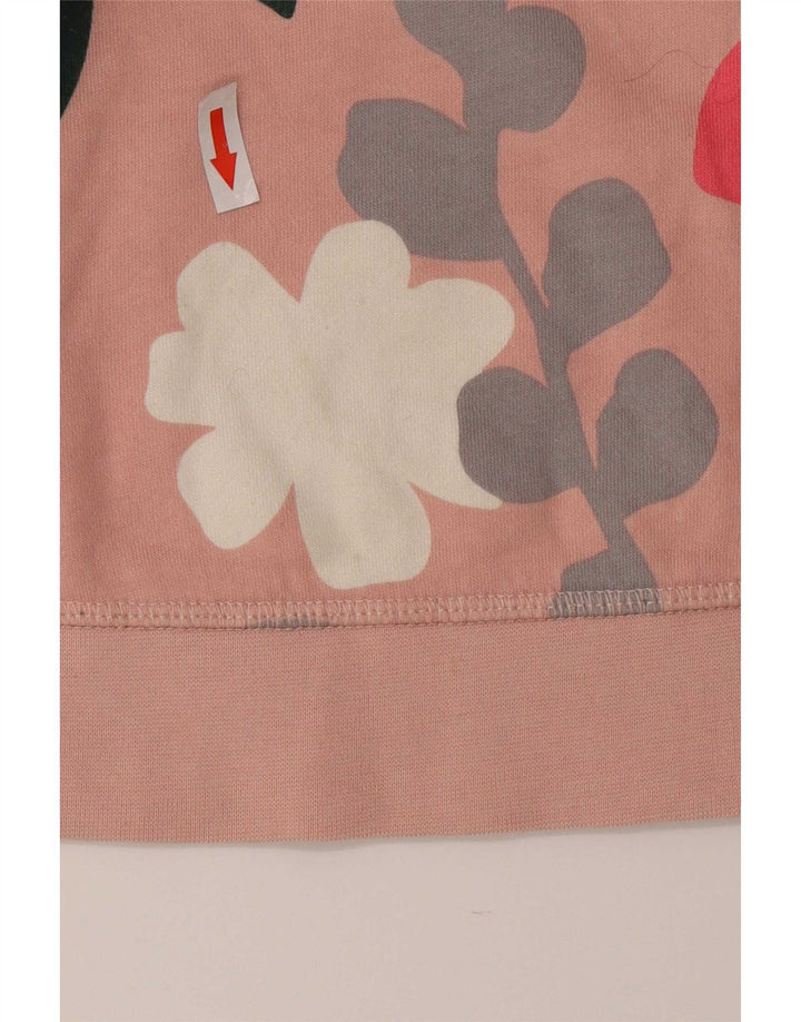 Boden Womens Regular Fit Sweatshirt Jumper Medium Pink Floral Cotton