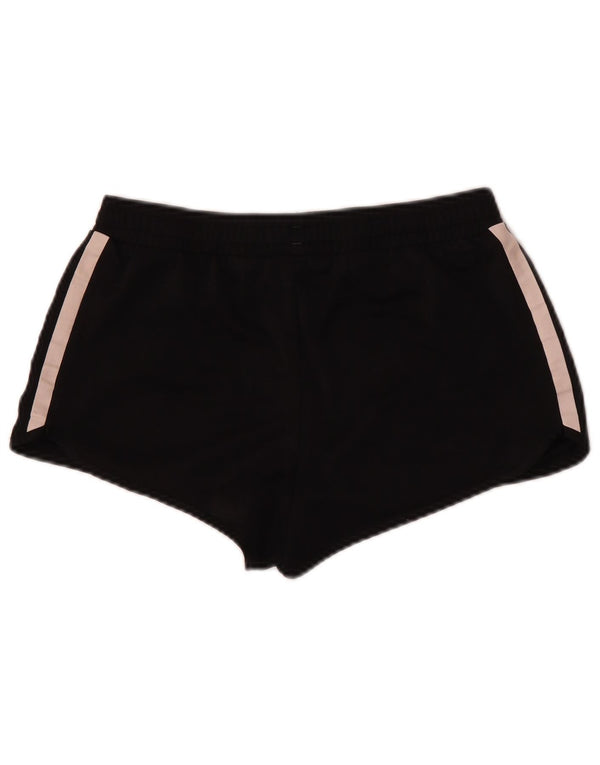 Adidas Womens Sport Shorts UK 14 LMedium Black Polyester