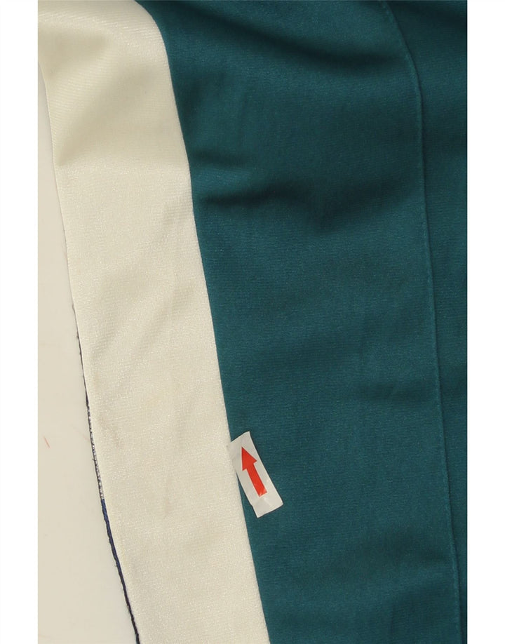 Asics Mens Graphic Tracksuit Trousers IT 52 Large Green Colourblock