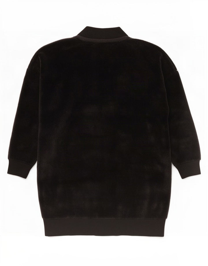 Marks & Spencer Womens Oversized Longline Cardigan Sweater UK 6 XS Black
