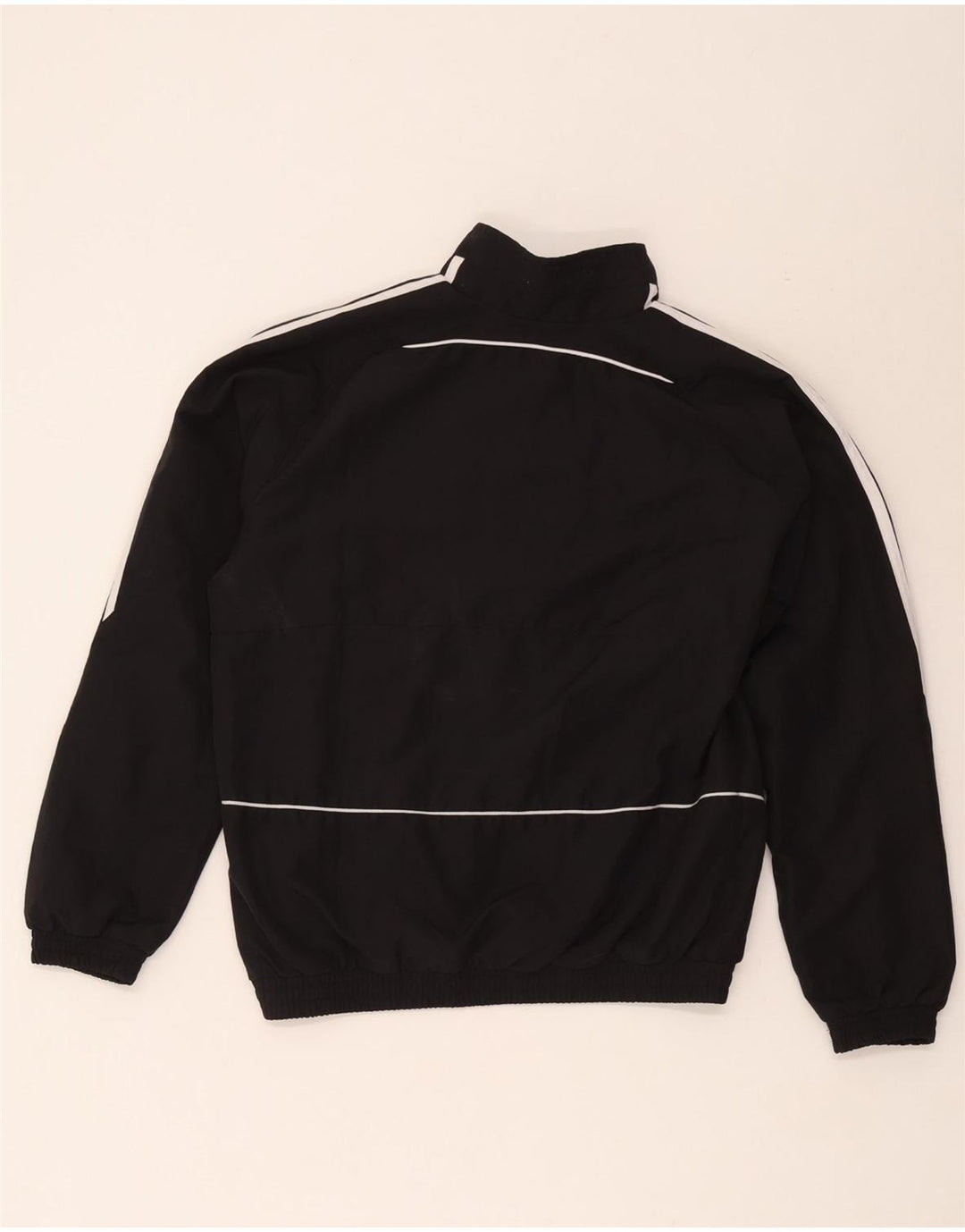 Adidas Boys Tracksuit Top Jacket 13-14 Years Black Polyester