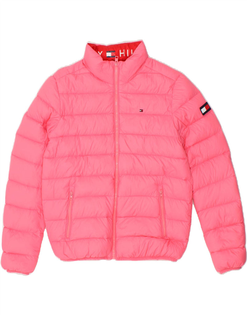 TOMMY HILFIGER Girls Padded Jacket 13-14 Years Pink Polyamide | Vintage Tommy Hilfiger | Thrift | Second-Hand Tommy Hilfiger | Used Clothing | Messina Hembry 