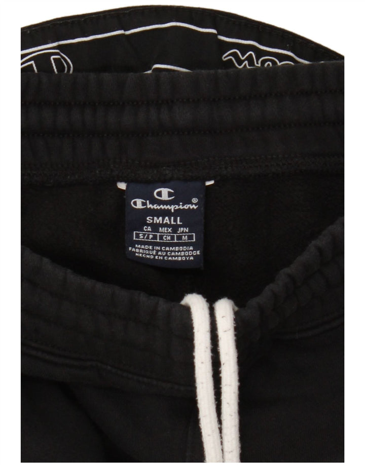 Champion Mens Graphic Tracksuit Trousers Joggers Small  Black