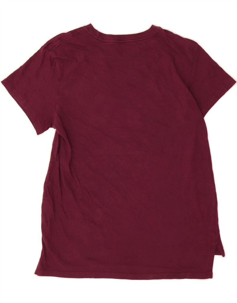NIKE Girls Graphic T-Shirt Top 13-14 Years XL Burgundy Cotton Vintage Nike and Second-Hand Nike from Messina Hembry 