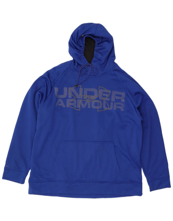 Under Armour Mens Graphic Hoodie Jumper 2XL Blue