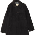G-STAR Mens Overcoat UK 40 Large Black Wool