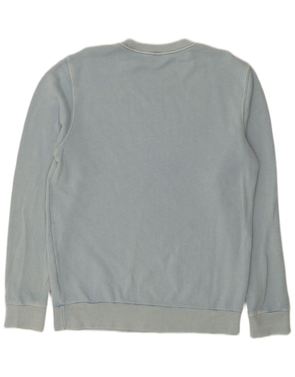 Reebok Womens Sweatshirt Jumper UK 14 Medium Blue Cotton