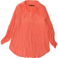 Zara Womens Blouse Top UK 14 Medium Pink