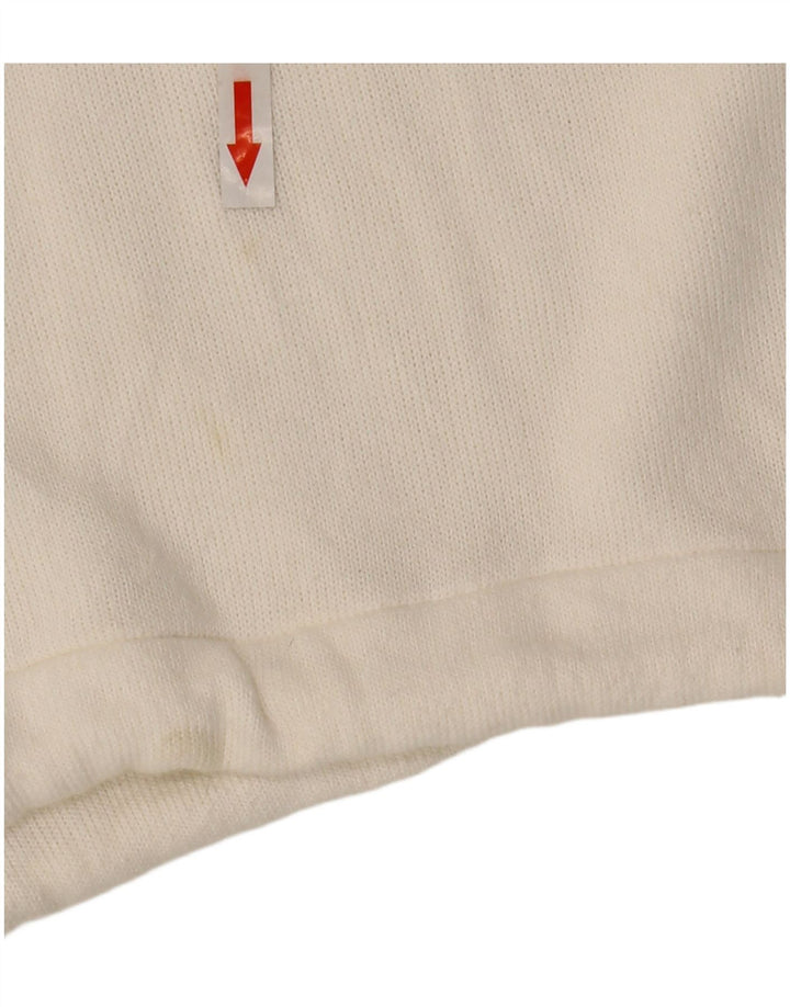 Zara Womens Crop Sweatshirt Jumper UK 10 Small White