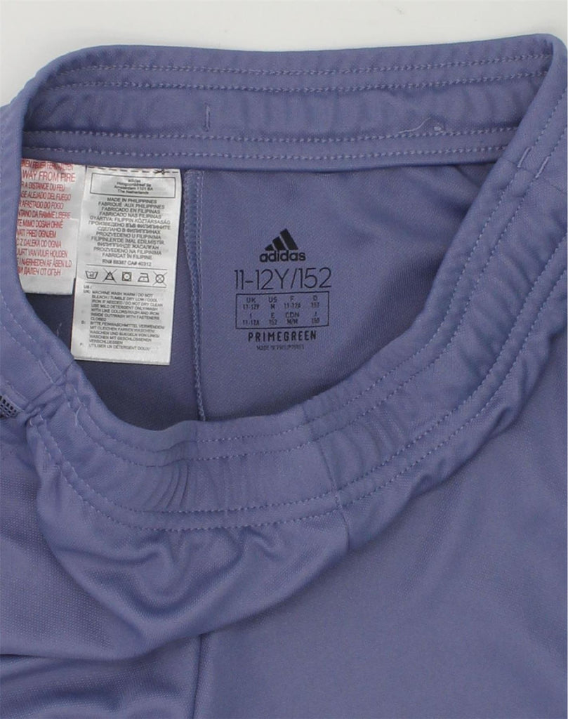 ADIDAS Girls Tracksuit Trousers 11-12 Years Purple Polyester | Vintage Adidas | Thrift | Second-Hand Adidas | Used Clothing | Messina Hembry 