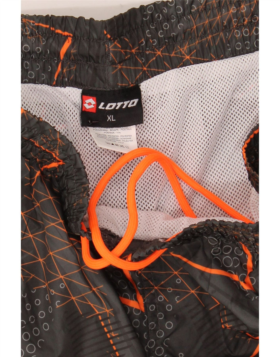 Lotto Mens Swimming Shorts XL  Grey Geometric Polyester
