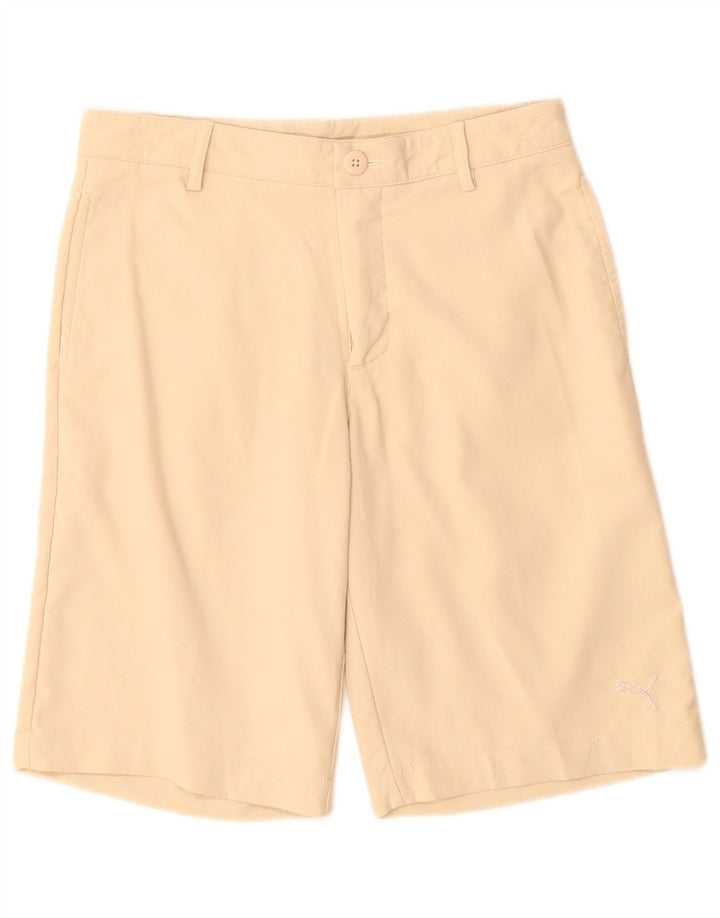 Puma Boys Chino Shorts 11-12 Years W28 Beige Polyester
