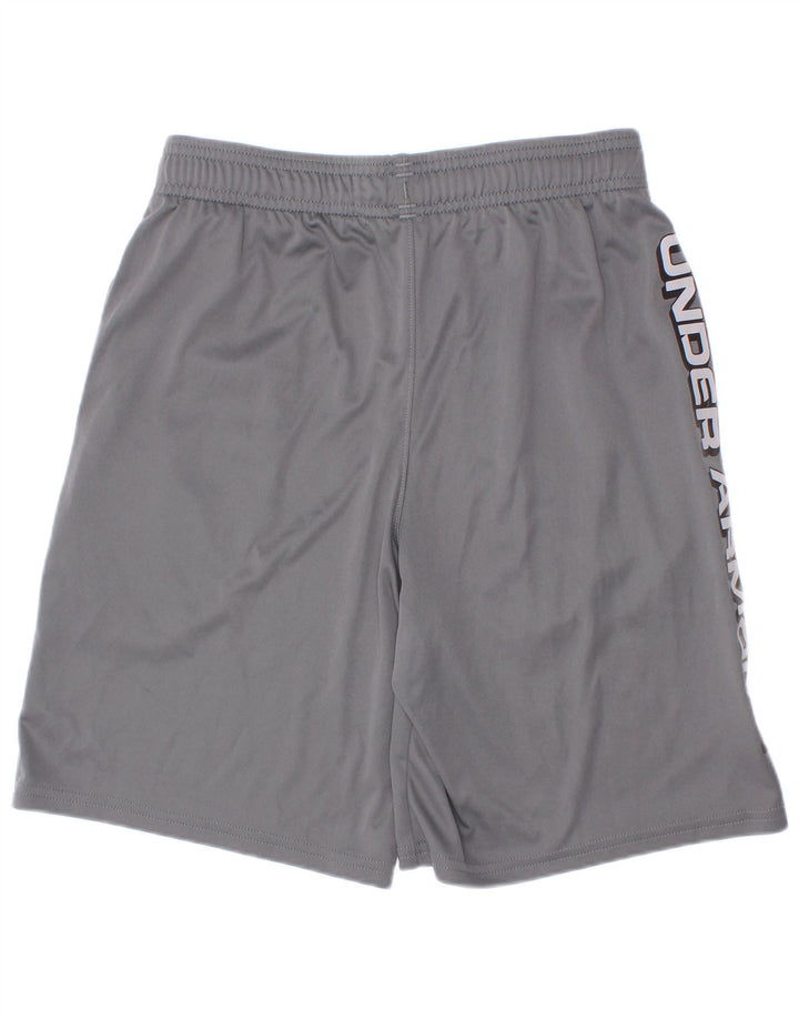 Under Armour Boys Graphic Sport Shorts 9-10 Years Medium Grey Polyester