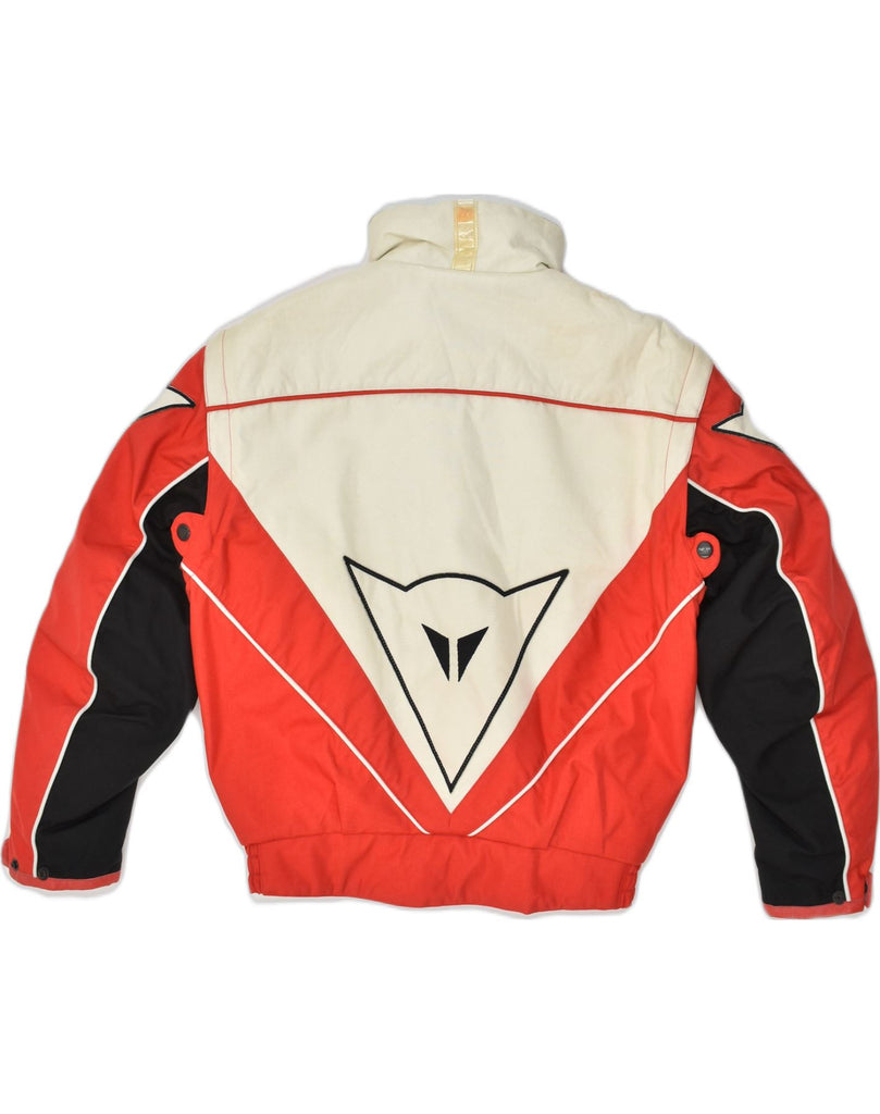 DAINESE Mens Moto Racer Biker Jacket IT 46 Small Red Colourblock Polyamide | Vintage Dainese | Thrift | Second-Hand Dainese | Used Clothing | Messina Hembry 