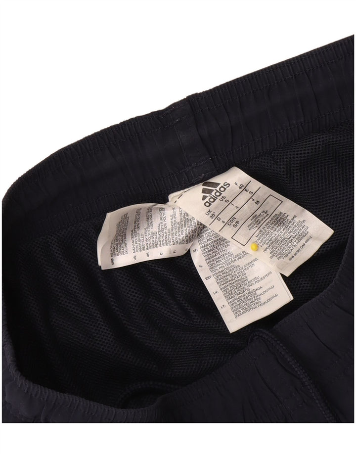 Adidas Mens Sport Shorts Small Navy Blue Polyester