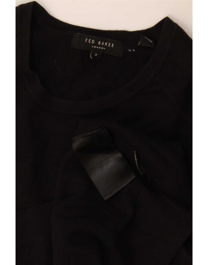 Ted Baker Mens Crew Neck Jumper Sweater Size 3 Medium Black