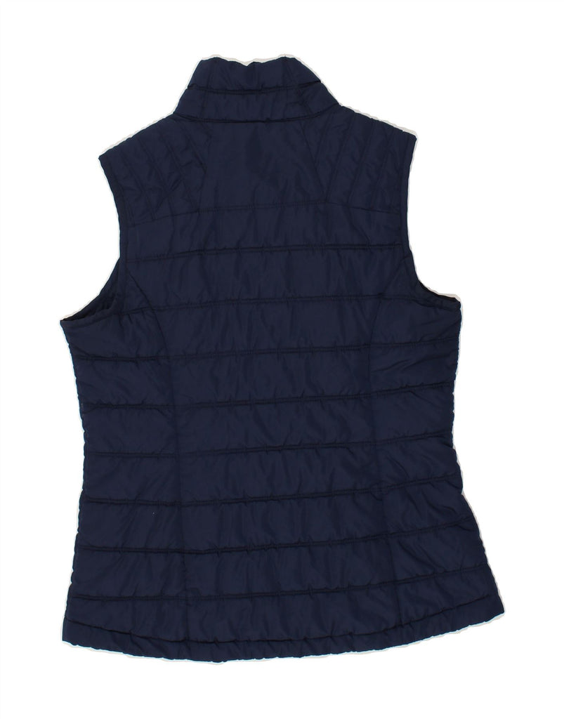 TOMMY HILFIGER Womens Padded Gilet UK 12 Medium Navy Blue Polyester | Vintage Tommy Hilfiger | Thrift | Second-Hand Tommy Hilfiger | Used Clothing | Messina Hembry 