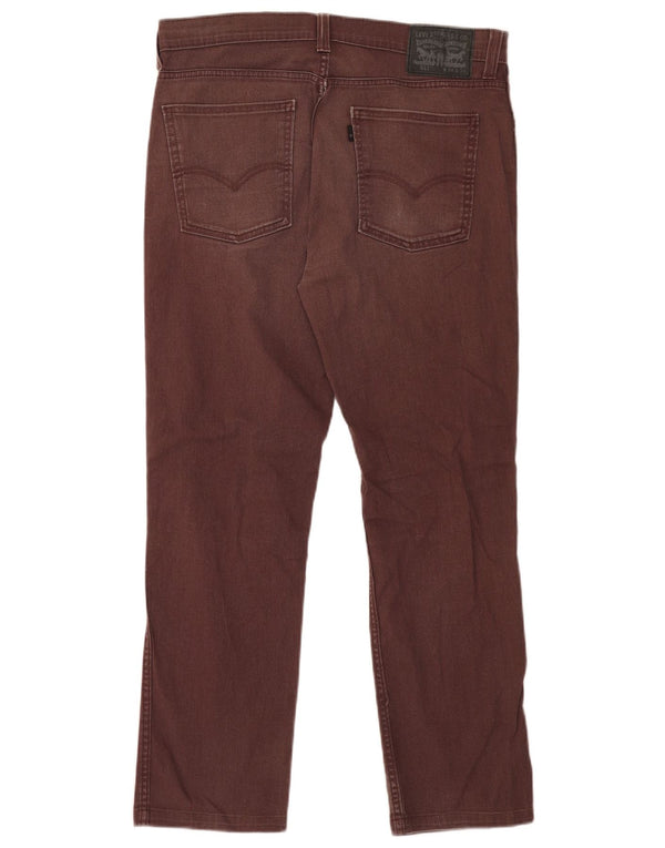 Levi's Mens 511 Slim Jeans W34 L29 Brown Cotton