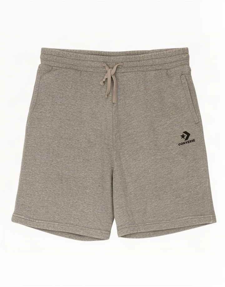 Converse Mens Sport Shorts Medium Grey Flecked Cotton