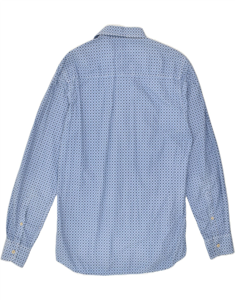 HENRI LLOYD Mens Shirt Large Blue Spotted Cotton | Vintage Henri Lloyd | Thrift | Second-Hand Henri Lloyd | Used Clothing | Messina Hembry 