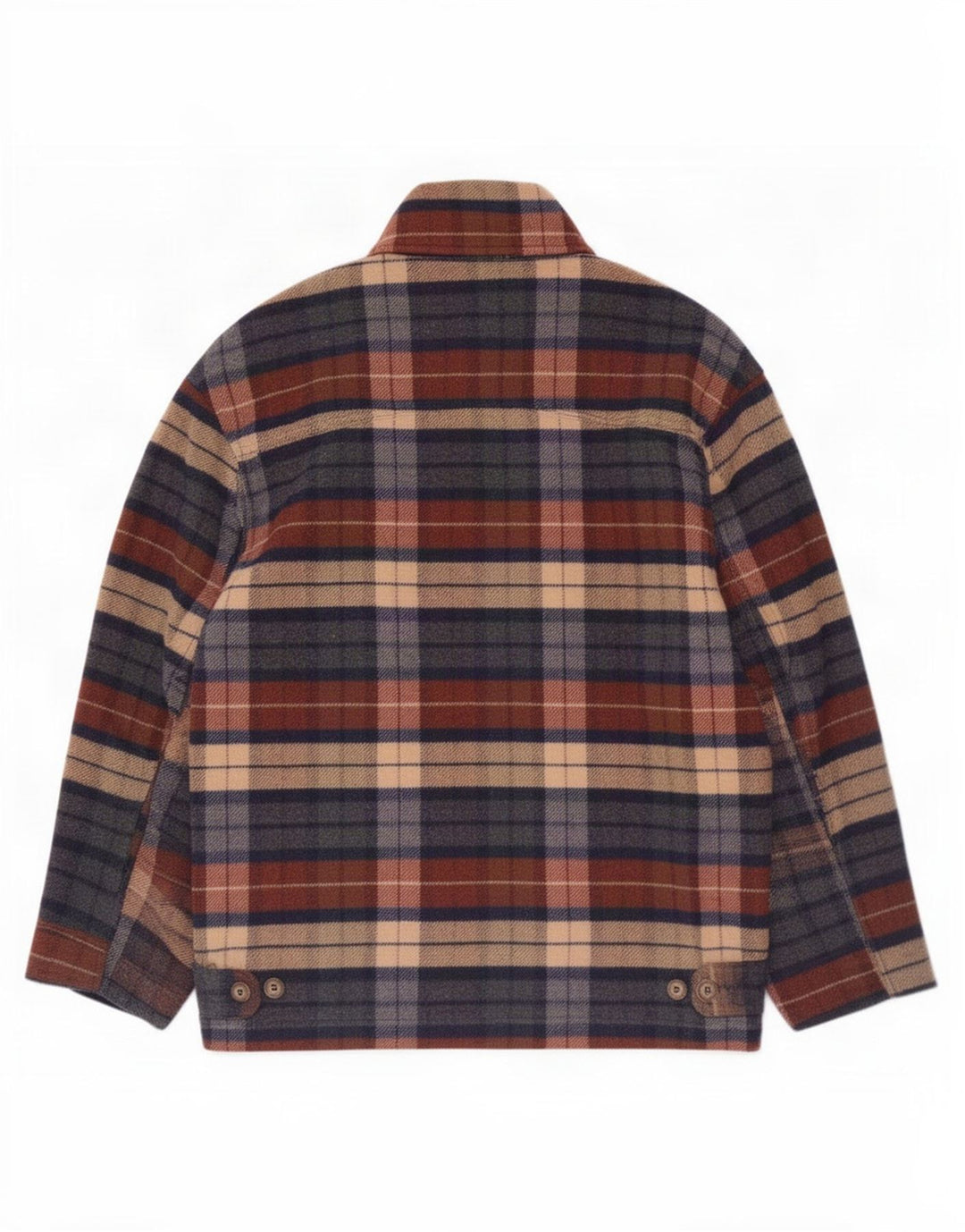 Vintage Mens Utility Jacket UK 40 Large Multicoloured Check Wool