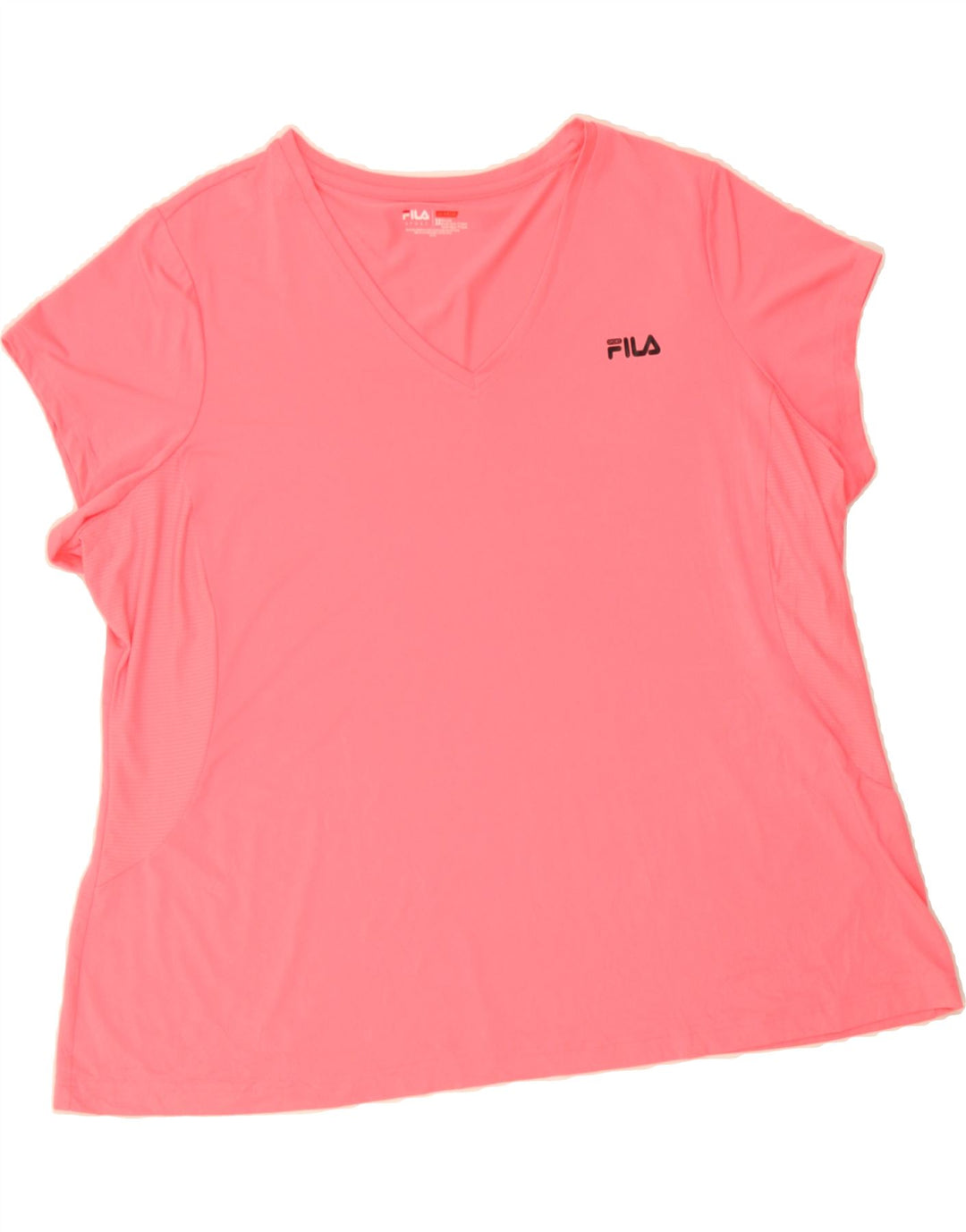 FILA Womens Oversized T-Shirt Top UK 22 3XL Pink Vintage Fila and Second-Hand Fila from Messina Hembry 