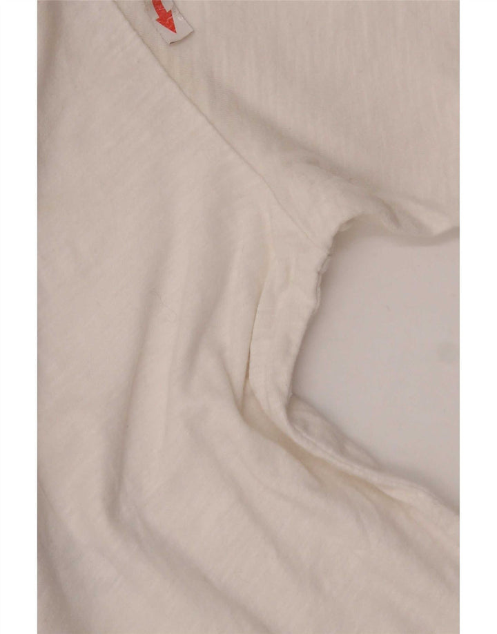 Tommy Hilfiger Mens Graphic T-Shirt Top Medium White Cotton