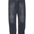 Rifle Mens Straight Jeans IT 48 Medium W34 L34 Blue Cotton