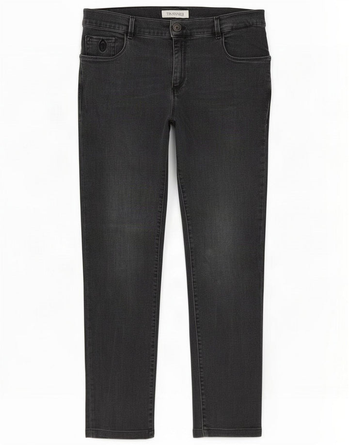 Trussardi Mens Slim Jeans W34 L32 Grey Cotton