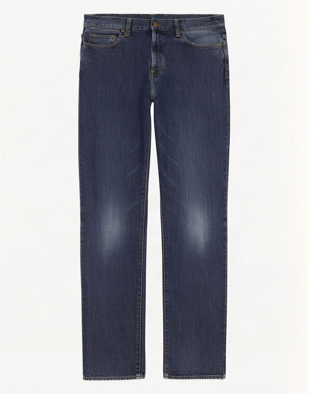Carhartt Mens Straight Jeans W32 L34 Navy Blue Cotton