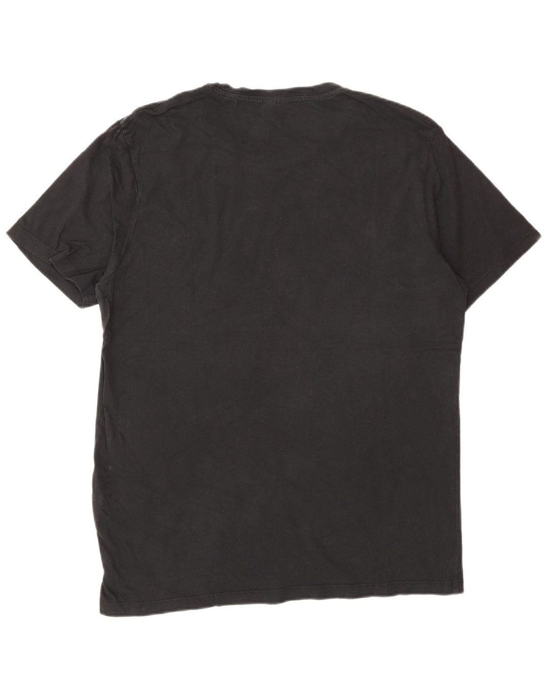 Jack & Jones Mens Graphic T-Shirt Top Large Black Cotton